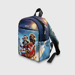 Детский рюкзак Енот в санях, цвет: 3D-принт — фото 2