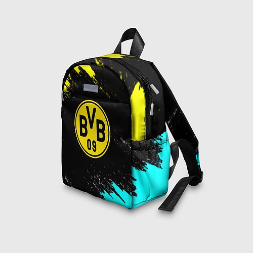 Детский рюкзак Borussia краски штрихи / 3D-принт – фото 3
