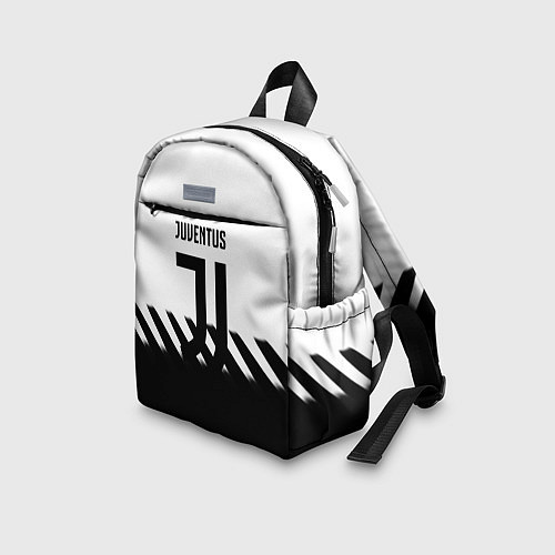 Детский рюкзак Ювентус полосы геометрия линии / 3D-принт – фото 3