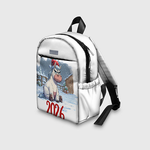 Детский рюкзак Сердитая лошадь 2026 / 3D-принт – фото 3