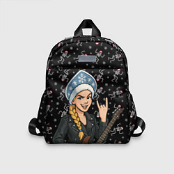 Детский рюкзак Снегурочка с гитарой - Рок, цвет: 3D-принт