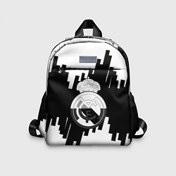 Детский рюкзак Реал Мадрид белая геометрия
