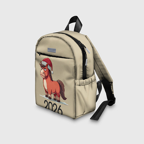 Детский рюкзак Забавная лошадка 2026 / 3D-принт – фото 3