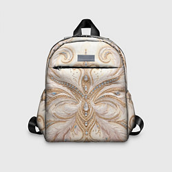 Детский рюкзак Перламутровый орнамент с перьями
