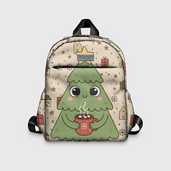 Детский рюкзак Новогодняя елочка с горячим шоколадом