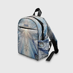 Детский рюкзак Ледяной перьевой орнамент со светом, цвет: 3D-принт — фото 2