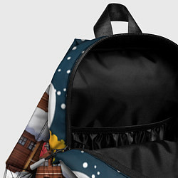 Детский рюкзак Новогодняя лошадка с мешком подарков, цвет: 3D-принт — фото 2