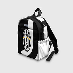 Детский рюкзак Ювентус полосы спорт линии, цвет: 3D-принт — фото 2