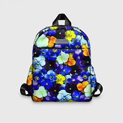 Детский рюкзак Синие цветы, цвет: 3D-принт
