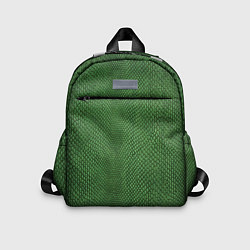 Детский рюкзак Змеиная зеленая кожа, цвет: 3D-принт