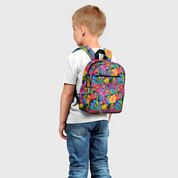 Детский рюкзак Яркие цветы, цвет: 3D-принт — фото 2