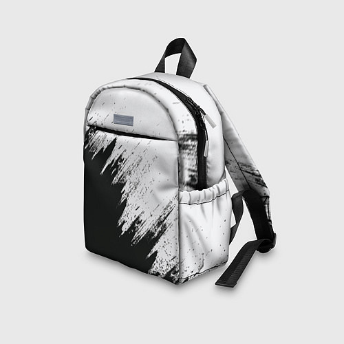 Детский рюкзак Черно-белый разрыв / 3D-принт – фото 3