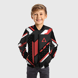 Бомбер детский CS:GO Cyrex Pattern, цвет: 3D-черный — фото 2