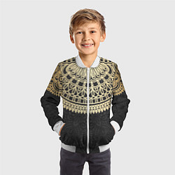 Бомбер детский Абстракционизм, цвет: 3D-белый — фото 2