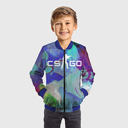 Бомбер детский CS:GO Surface Hardening, цвет: 3D-синий — фото 2