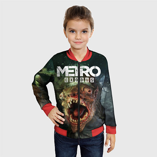 Детский бомбер Metro Exodus / 3D-Красный – фото 4