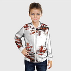 Бомбер детский САКУРА, цвет: 3D-белый — фото 2