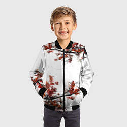 Бомбер детский САКУРА, цвет: 3D-черный — фото 2