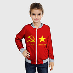 Бомбер детский СССР и Вьетнам, цвет: 3D-серый — фото 2