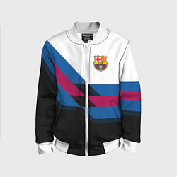 Бомбер детский Barcelona FC: Black style, цвет: 3D-белый