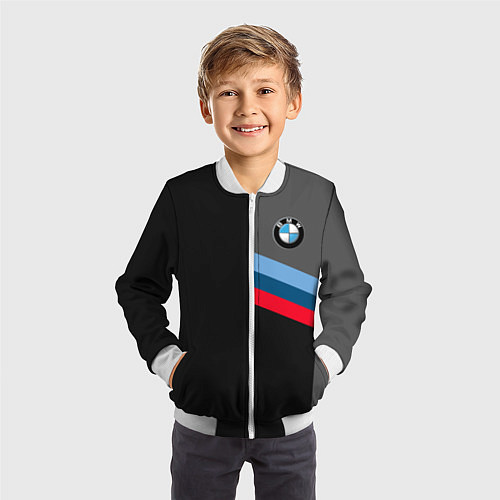 Детский бомбер BMW БМВ / 3D-Белый – фото 3