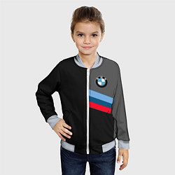 Бомбер детский BMW БМВ, цвет: 3D-серый — фото 2
