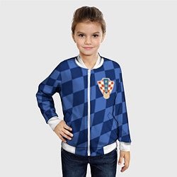 Бомбер детский Сборная Хорватии, цвет: 3D-белый — фото 2