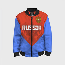 Бомбер детский Russia Red & Blue, цвет: 3D-черный