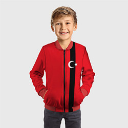Бомбер детский Турция, цвет: 3D-красный — фото 2