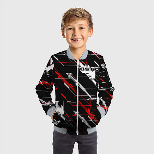 Детский бомбер CS:GO AWP / 3D-Серый – фото 3