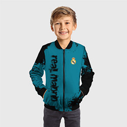 Бомбер детский Real madrid - grange style, цвет: 3D-черный — фото 2