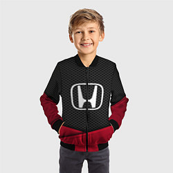 Бомбер детский Honda: Grey Carbon, цвет: 3D-черный — фото 2