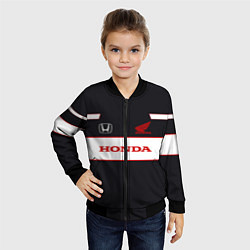 Бомбер детский Honda Sport, цвет: 3D-черный — фото 2