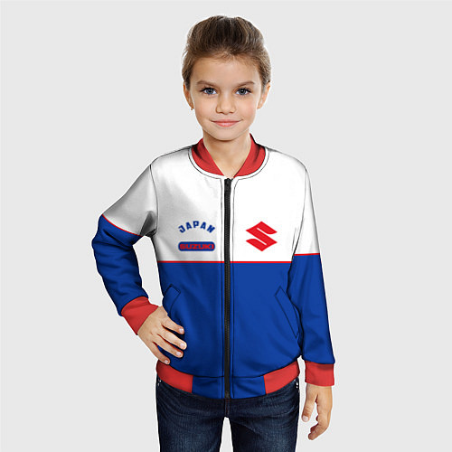 Детский бомбер Suzuki Style / 3D-Красный – фото 4