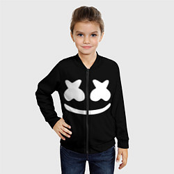 Бомбер детский Marshmello: Black Face, цвет: 3D-черный — фото 2