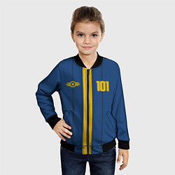 Бомбер детский Fallout: Vault 101, цвет: 3D-черный — фото 2