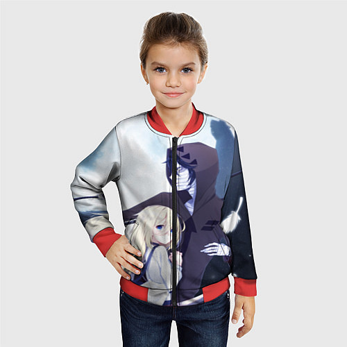 Детский бомбер Ангел кровопролития / 3D-Красный – фото 4