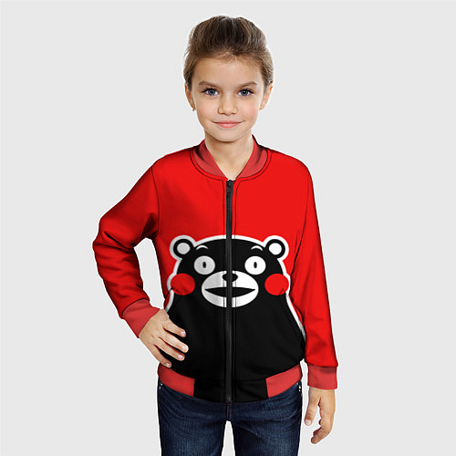 Детский бомбер Kumamon Smile / 3D-Красный – фото 4