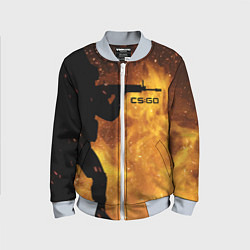 Бомбер детский CS:GO Dark Fire, цвет: 3D-серый