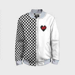 Бомбер детский ФРЕНДЗОНА: Шахматы, цвет: 3D-серый