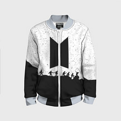Бомбер детский BTS: Black Stars, цвет: 3D-серый