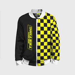 Бомбер детский Testing ASAP Rocky: Yellow Grid, цвет: 3D-белый