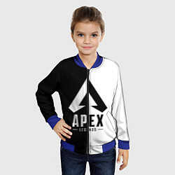Бомбер детский Apex Legends: Black & White, цвет: 3D-синий — фото 2