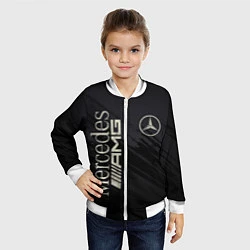 Бомбер детский Mercedes AMG: Black Edition, цвет: 3D-белый — фото 2