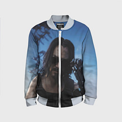 Бомбер детский Киану Ривз, цвет: 3D-серый