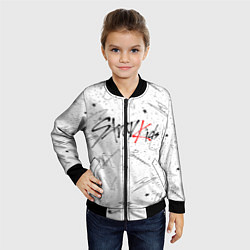 Бомбер детский STRAY KIDS АВТОГРАФЫ, цвет: 3D-черный — фото 2