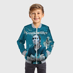 Бомбер детский Король и Шут Анархия спина, цвет: 3D-серый — фото 2