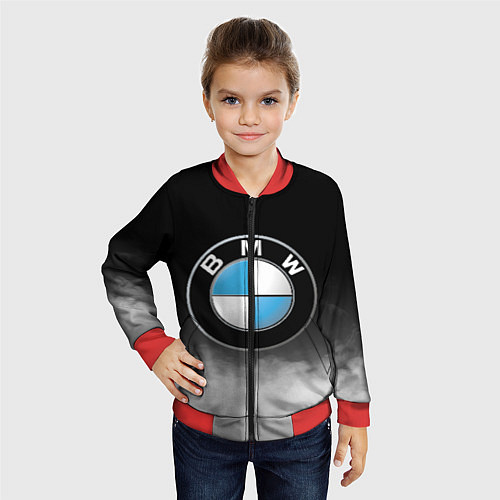 Детский бомбер BMW / 3D-Красный – фото 4
