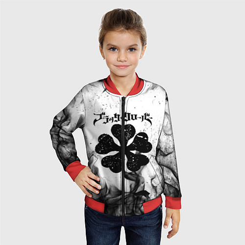 Детский бомбер ЧЁРНЫЙ КЛЕВЕР / 3D-Красный – фото 4
