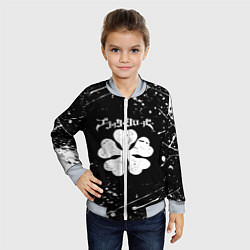 Бомбер детский ЧЁРНЫЙ КЛЕВЕР, цвет: 3D-серый — фото 2